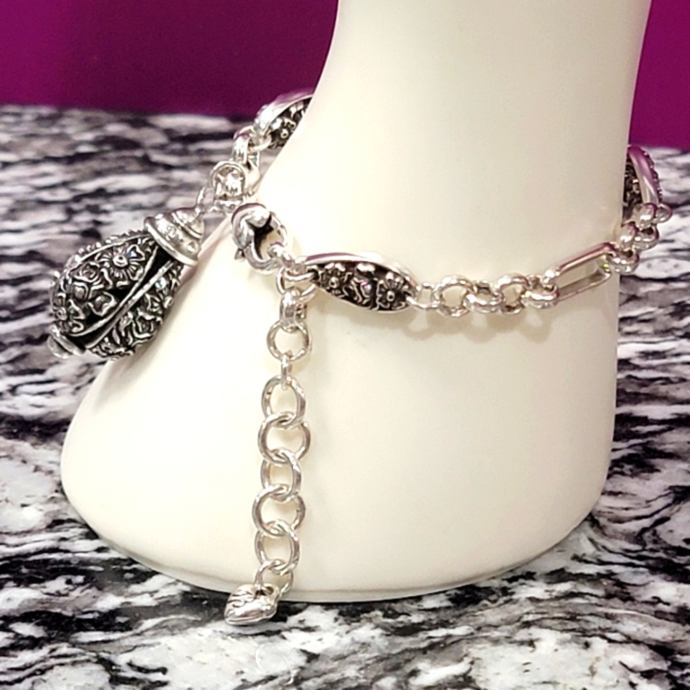 Brighton Retired Cascading Teardrop Charm Bracele… - image 5